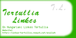tertullia linkes business card